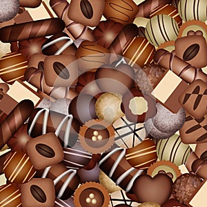 Chocolates background