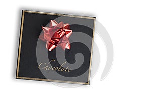 Chocolates in black box