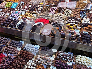 Chocolates, Saint Josep Market, Barcelona photo