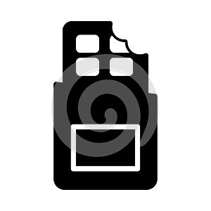 Chocolatevector glyph flat ic on