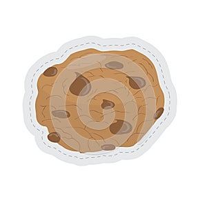 Chocoloate chips cookie dotted sticker