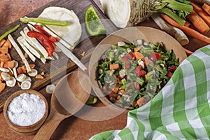 Chohhed vegetablesvegetables