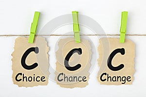 Choice Chance Change CCC