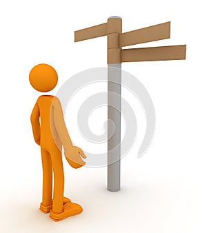 Choice and directions signs