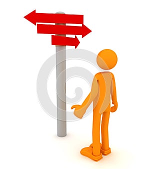 Choice and directions signs