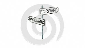 Choice between forward and backward photo