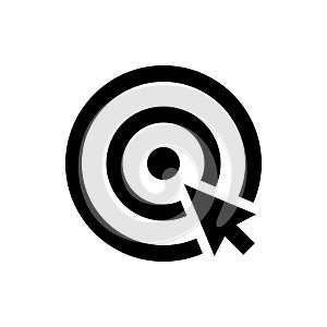 Choice icon, cursor in the center of dart target