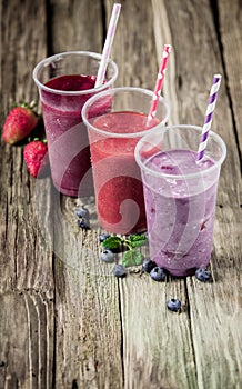 Choice of three delicious berry smoothies