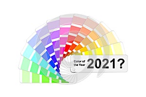 Choice trend color of the year 2021 concept