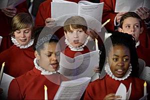 Choir Perform Christmas Carols
