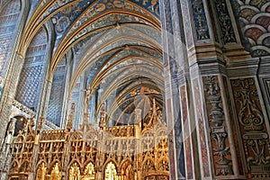Choir of UNESCO Heritage Site Albi Cathedral photo