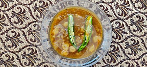 Chola / Chole / Choley or chic peas Curry