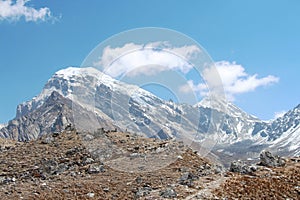 Chola Kangchung La mountain in Himalayas