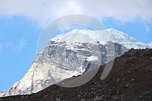 Chola Kangchung La mountain peak in Himalayas