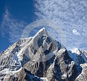 Cholatse mount in Sagarmatha National park, Nepal Himalayas