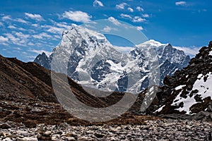 Cholatse mountain in Nepal photo
