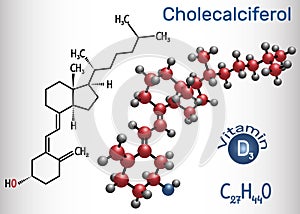 Cholecalciferol colecalciferol, vitamin D3 molecule. Structur