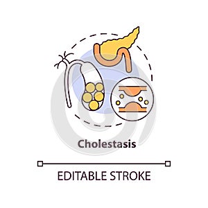 Cholestasis concept icon