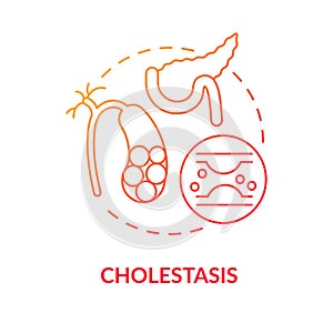 Cholestasis concept icon