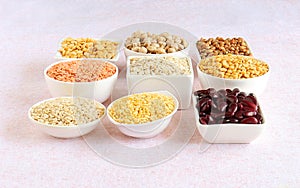 Cholesterol-Lowering Food like Oats in Bowls photo