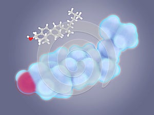 Cholesterol molecule photo