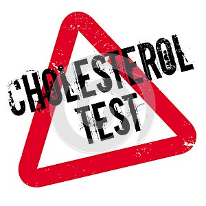 Cholesterol Test rubber stamp