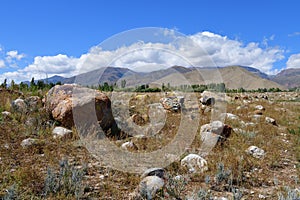 Cholpon Ata scenery, Issyk Kul, Kyrgyzstan