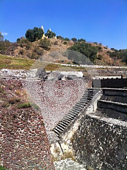 Cholula, church on top of archelogical site