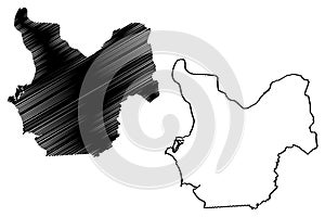 Choluteca Department Republic of Honduras, Departments of Honduras map vector illustration, scribble sketch Choluteca map photo