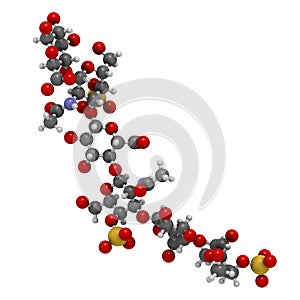 Chondroitin sulphate short fragment. Important component of cartilage. Used as dietary supplement in treatment of osteoarthritis