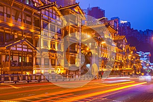 Chongqing china traditional buildings