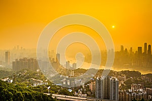 Chongqing City Skyline on the Yangtze