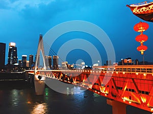 Chongqing Qiansimen Jialing River Bridge photo