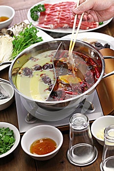 Chongqing yin yang hot pot