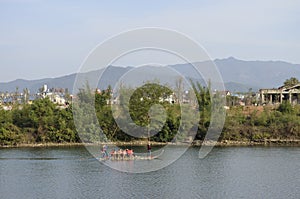 Chongyang stream bamboo rafting