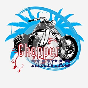 Chooper maniac vector logo
