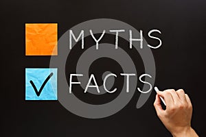 Choose The Facts Over The Myths Concept