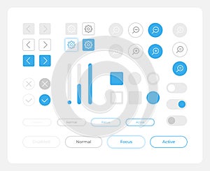 Choose options UI elements kit