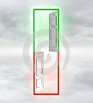 Choose pathway between good and wrong solution