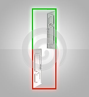 Choose pathway between right and bad solution