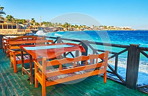 Choose the restaurant in Dahab, Sinai, Egypt