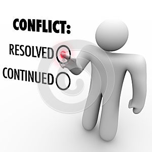 Choose to Resolve or Continue Conflicts - Conflict Resolution