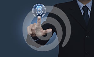 Choosing bitcoin concept