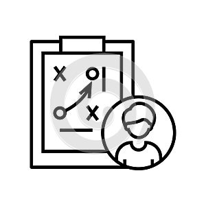 Choosing combination line icon, concept sign, outline vector illustration, linear symbol.