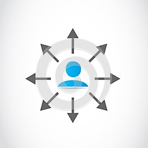 Choosing direction travel arrow