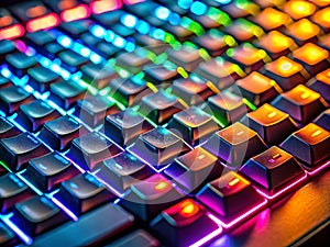 Illuminated Keyboard Keys Weighing the Advantages and Disadvantages for Enhanced Typing and Productivity A photo