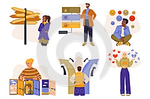 Choosing from multiple solutions vector concept