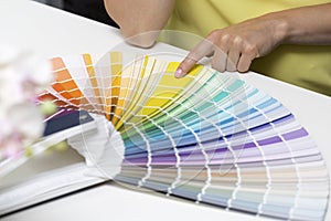 Choosing paint color from tone samples