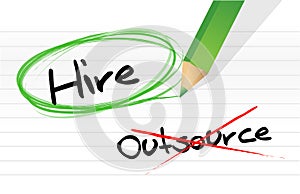 Choosing to Hire instead of Outsource photo