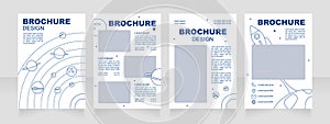 Choosing university for space science blank brochure design